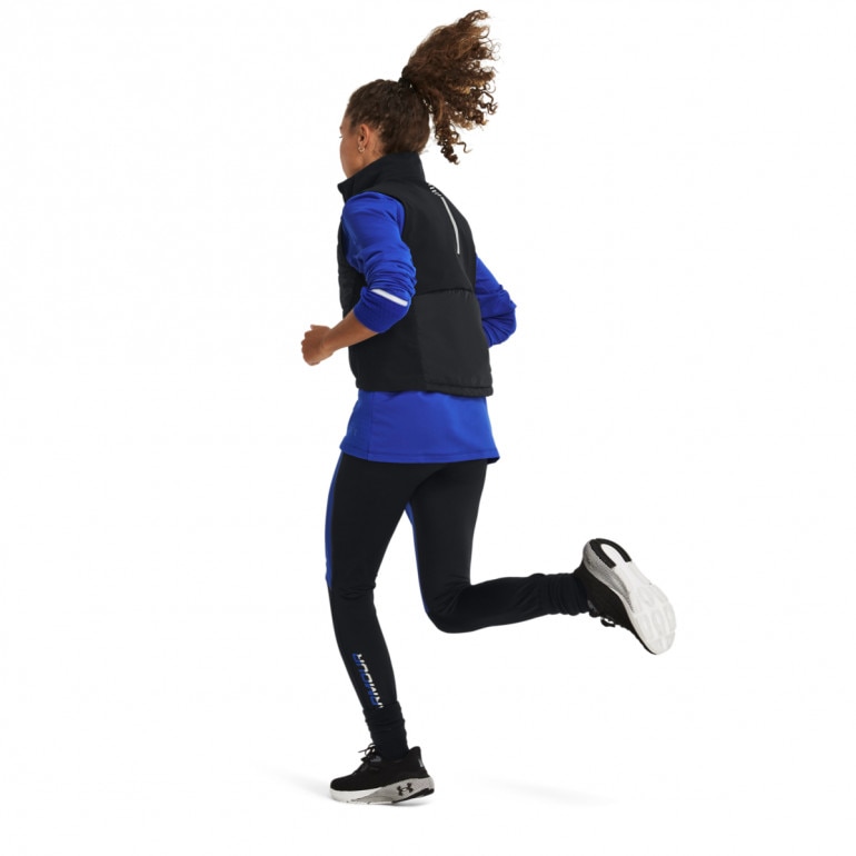 Damskie legginsy do biegania Under Armour UA Qualifier Cold Tight - niebieskie