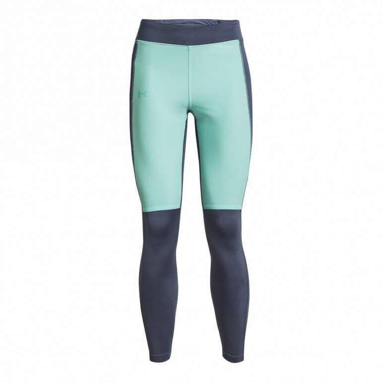 Damskie legginsy do biegania Under Armour UA Qualifier Cold Tight - miętowe
