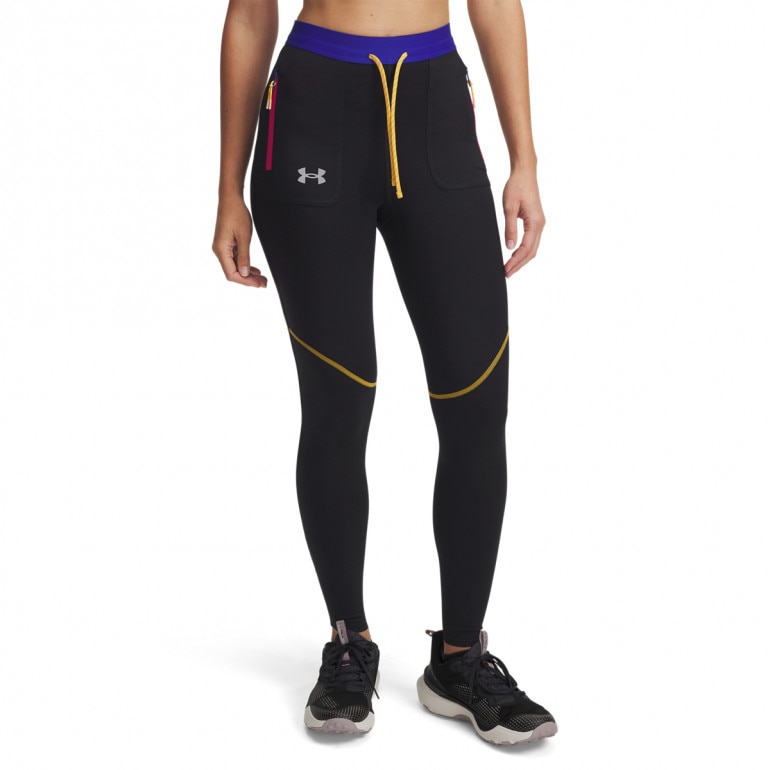 Damskie legginsy do biegania Under Armour UA Trail Run Tight - czarne