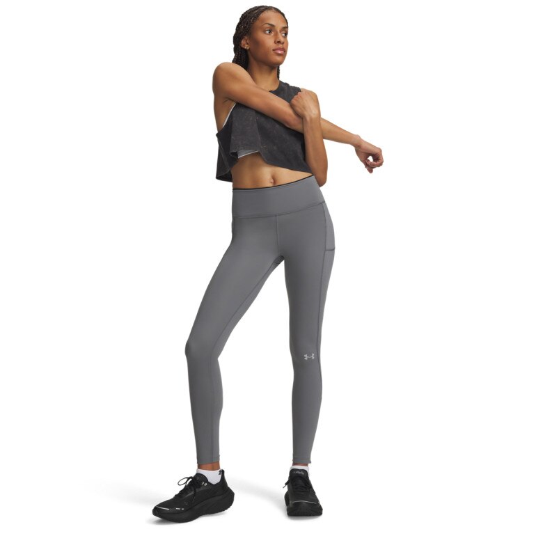 Damskie legginsy do biegania Under Armour UA Velociti Cold Weather - szare
