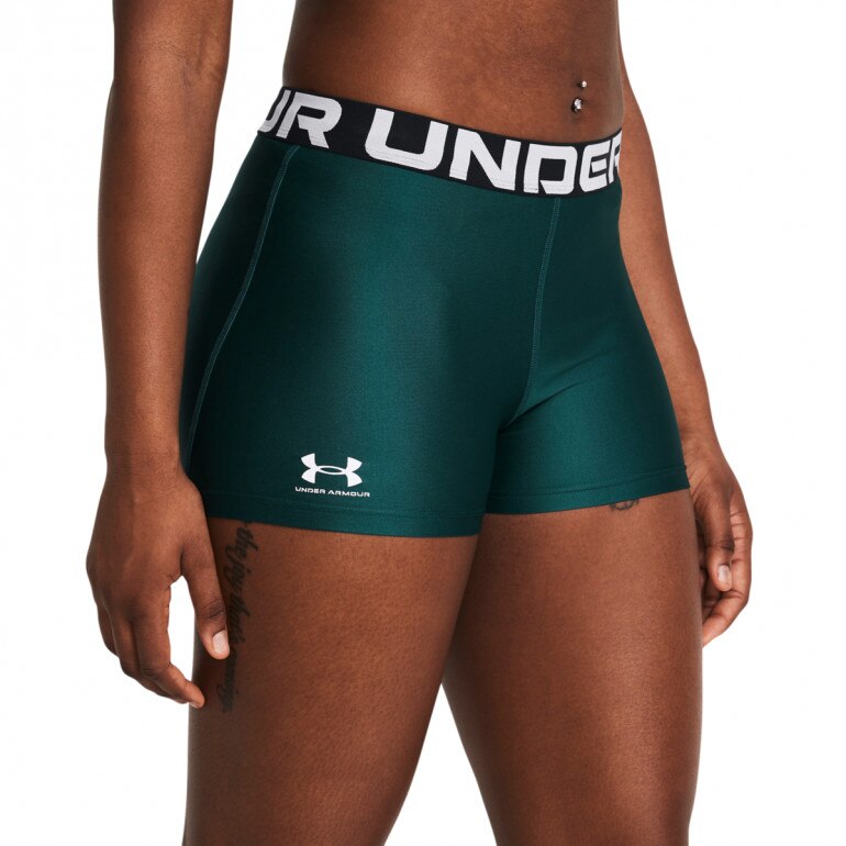 Damskie legginsy krótkie treningowe Under Armour UA HG Shorty - zielone