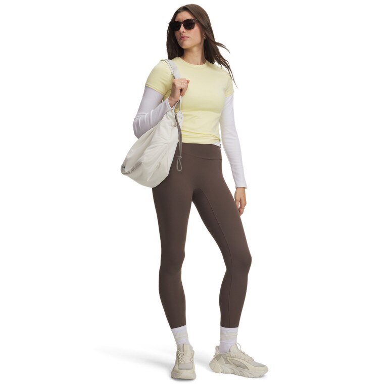 Damskie legginsy treningowe Under Armour Meridian 7/8 Legging - brązowe