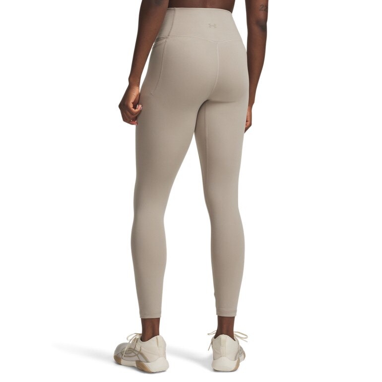 Damskie legginsy treningowe Under Armour Meridian Ankle Leg - beżowe