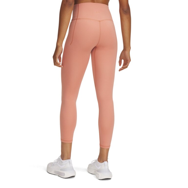 Damskie legginsy treningowe Under Armour Meridian Ankle Leg - różowe 