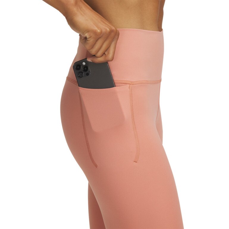 Damskie legginsy treningowe Under Armour Meridian Ankle Leg - różowe 