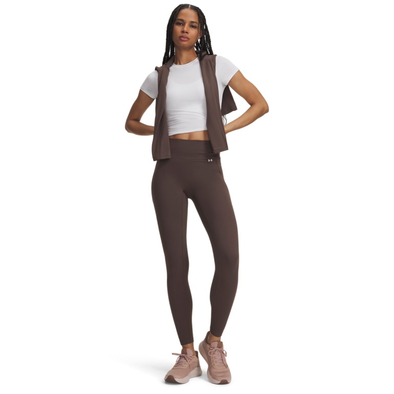 Damskie legginsy treningowe Under Armour Motion 7/8 Legging - brązowe
