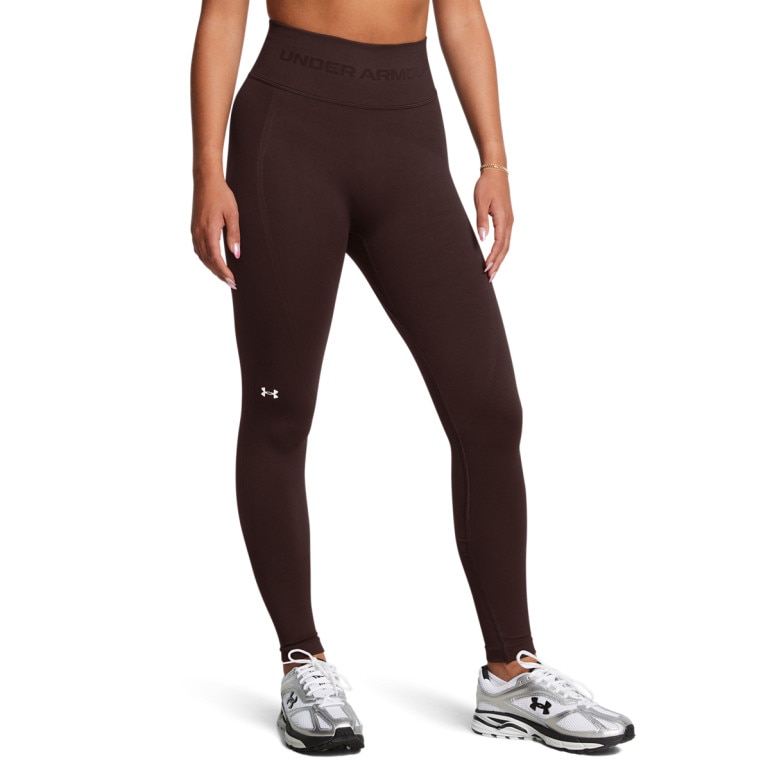 Damskie legginsy treningowe Under Armour UA Vanish Seamless Legging - brązowe