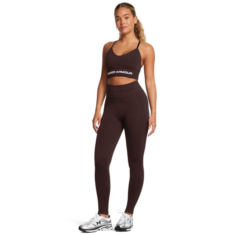 Damskie legginsy treningowe Under Armour UA Vanish Seamless Legging - brązowe