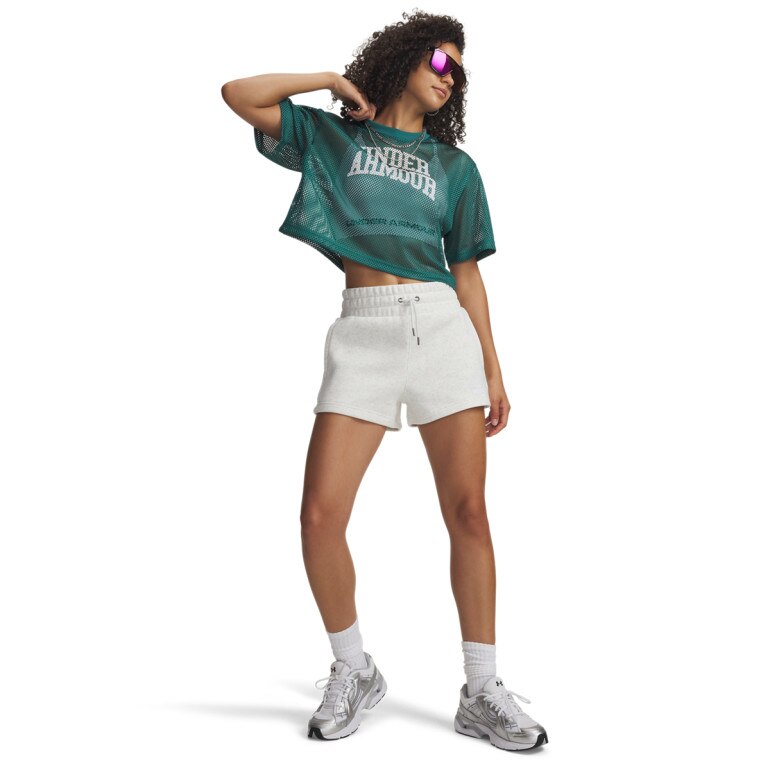 Damskie spodenki dresowe Under Armour UA Icon Fleece - szare