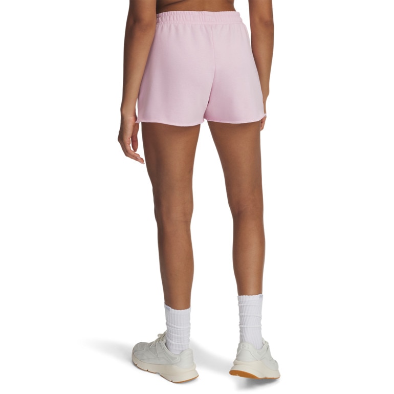 Damskie spodenki dresowe Under Armour UA Rival Terry Short - różowe
