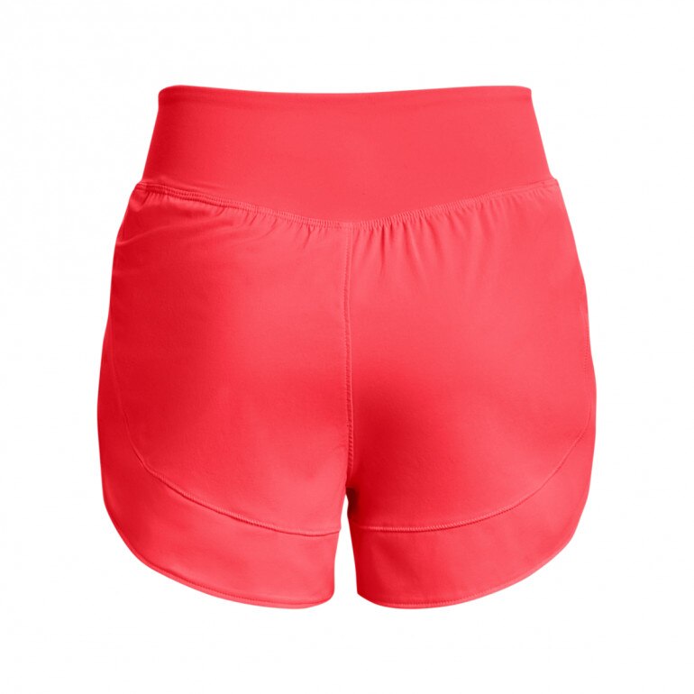 Damskie spodenki treningowe Under Armour Flex Woven 2-in-1 Short - łososiowe 