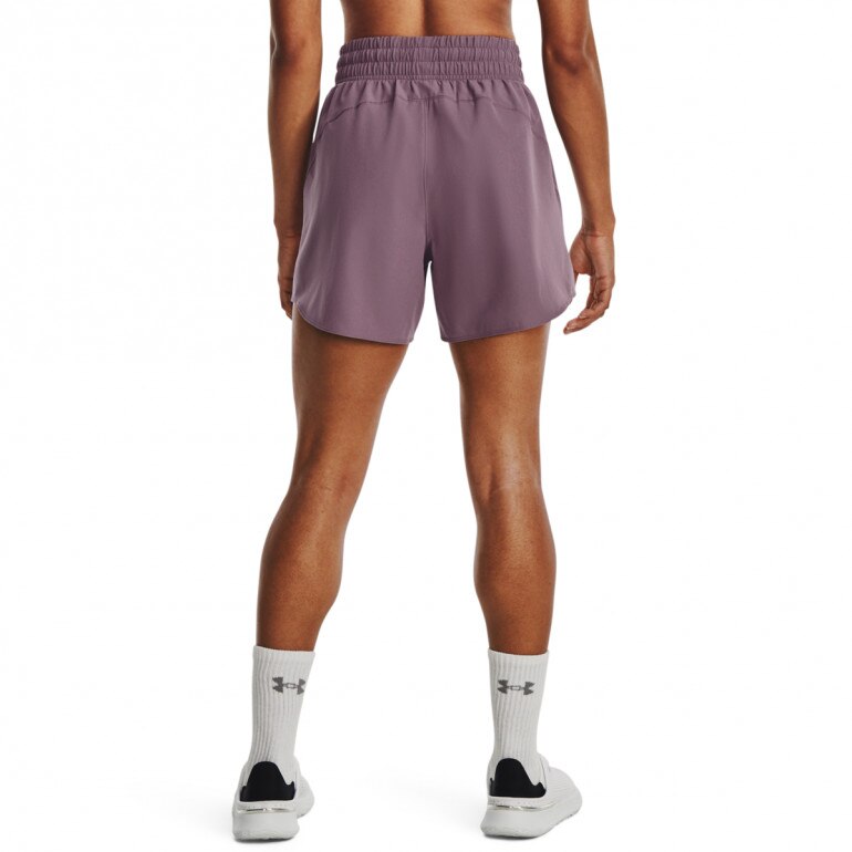 Damskie spodenki treningowe Under Armour Flex Woven Short 5in - fioletowe