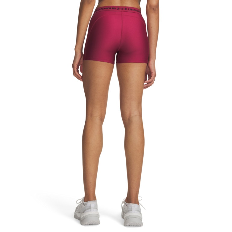 Damskie spodenki treningowe Under Armour HeatGear Shorty - burgundowe