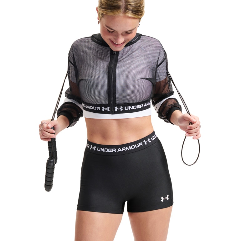 Damskie spodenki treningowe Under Armour HeatGear Shorty - czarne