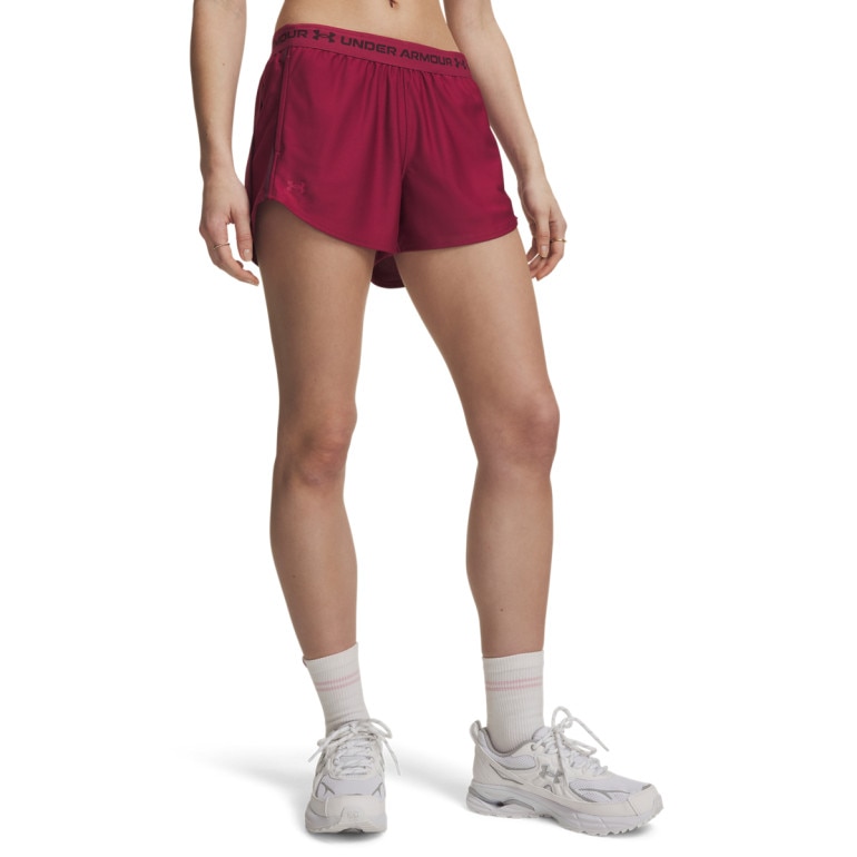 Damskie spodenki treningowe Under Armour Tech Play Up Shorts - czerwone