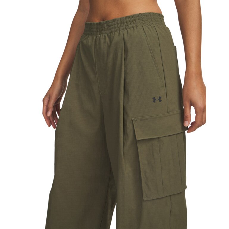 Damskie spodnie cargo Under Armour UA Unstoppable Ripstop Cargo - zielone