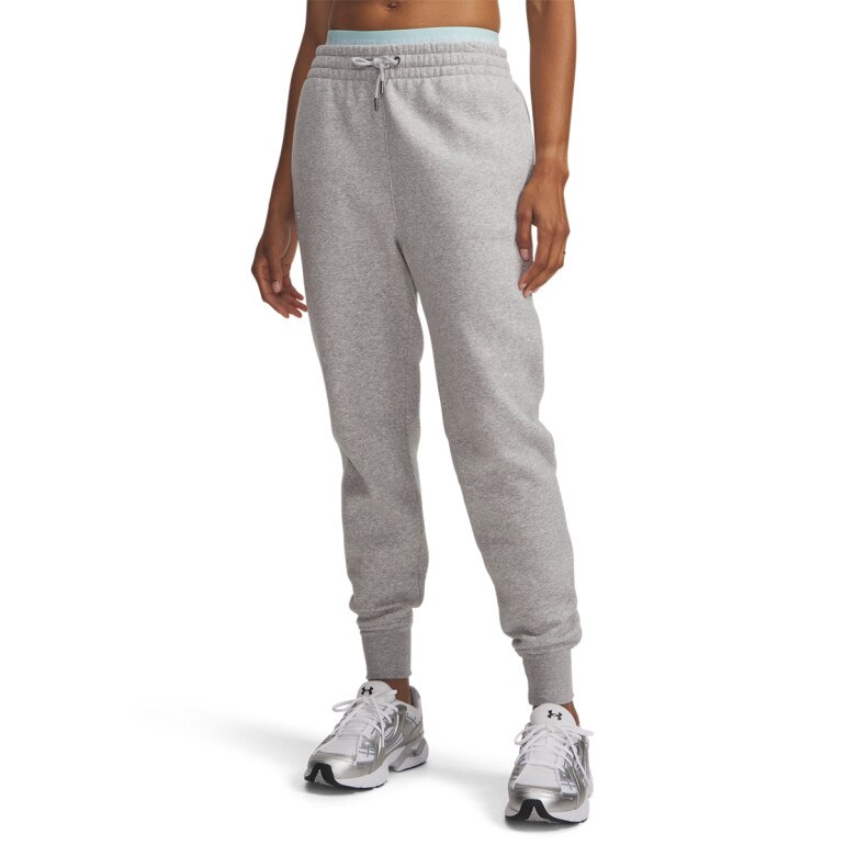 Damskie spodnie dresowe joggery Under Armour UA Icon Fleece - szare