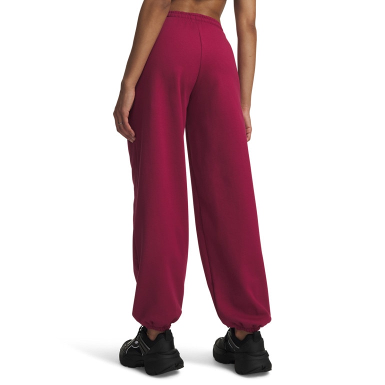 Damskie spodnie dresowe Under Armour Icon Flc Gym Pant - burgundowe 