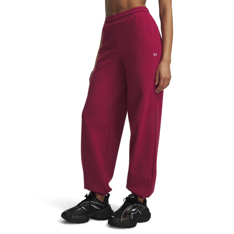 Damskie spodnie dresowe Under Armour Icon Flc Gym Pant - burgundowe 