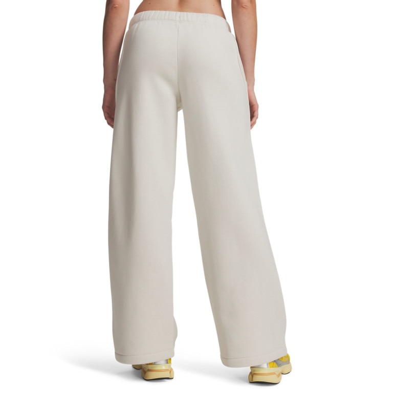 Damskie spodnie dresowe Under Armour Icon Fleece Sama Wide Leg - szare