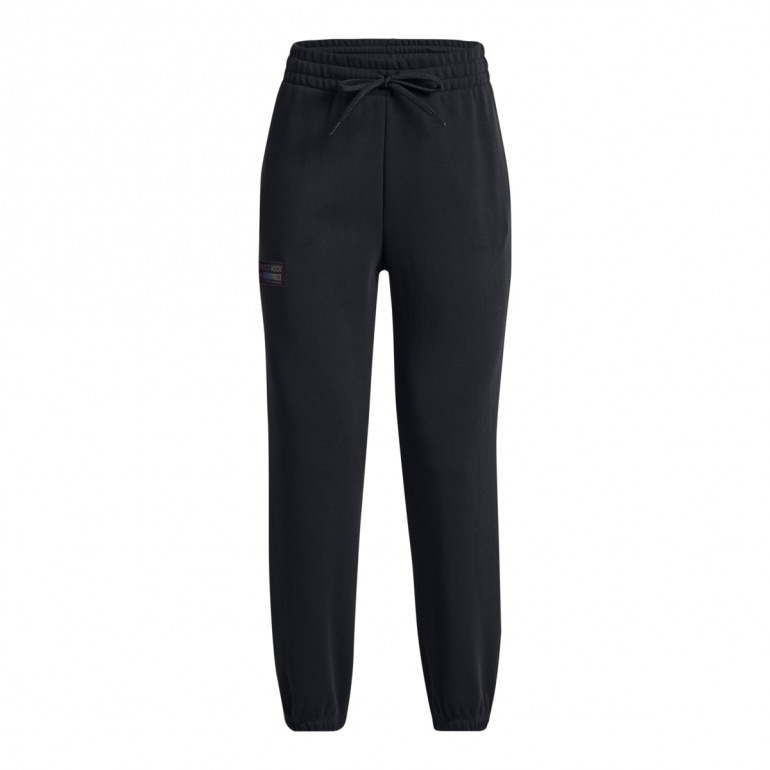 Damskie spodnie dresowe Under Armour Project Rock HW Terry Pant - czarne