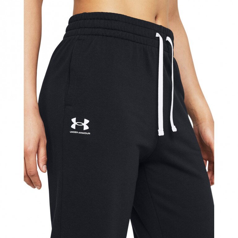 Damskie spodnie dresowe Under Armour UA Rival Terry Jogger - czarne