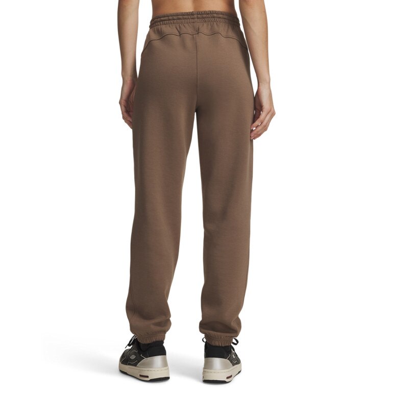 Damskie spodnie dresowe Under Armour Unstoppable Flc Gym Pant - brązowe