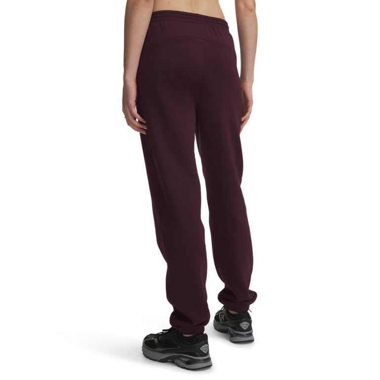 Damskie spodnie dresowe Under Armour Unstoppable Flc Gym Pant - burgundowe