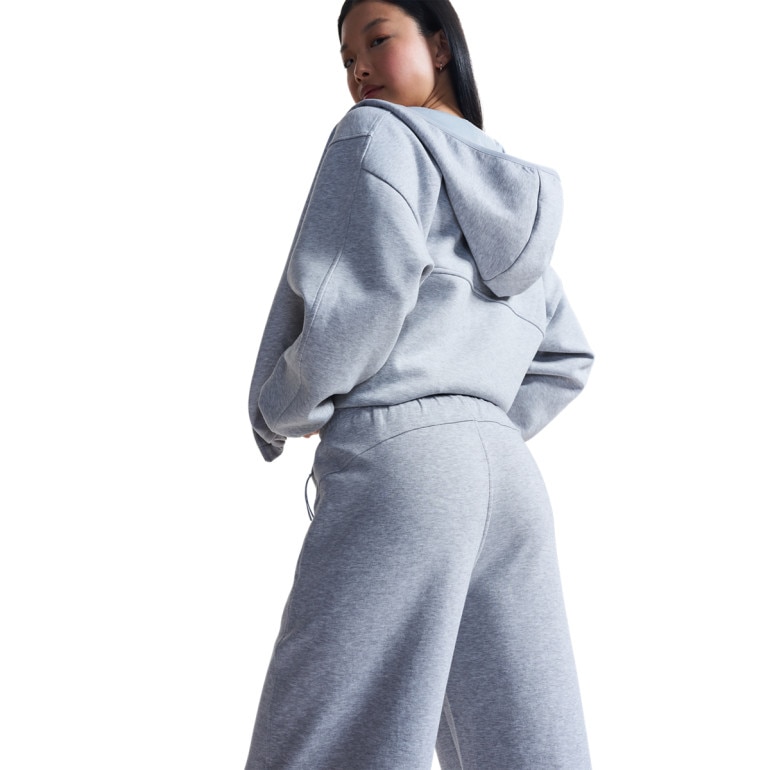 Damskie spodnie dresowe Under Armour Unstoppable Flc Open Pant - szare