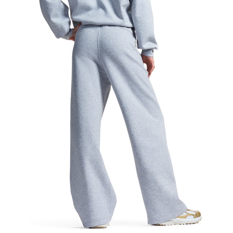 Damskie spodnie dresowe Under Armour Unstoppable Flc Open Pant - szare