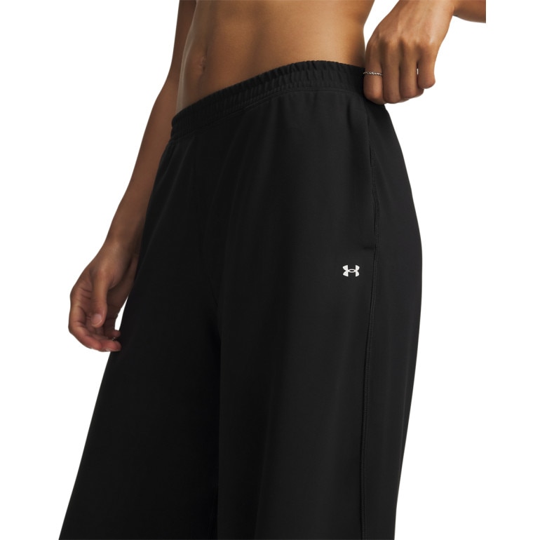 Damskie spodnie treningowe Under Armour Motion Wide Leg Pant - czarne