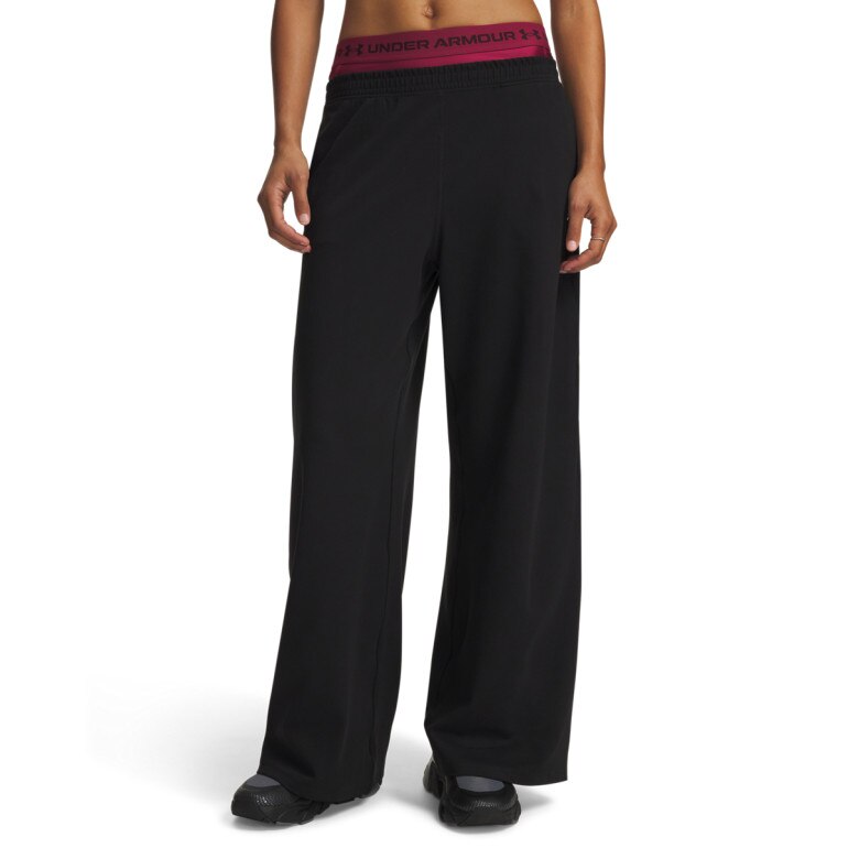 Damskie spodnie treningowe Under Armour Motion Wide Leg Pant - czarne