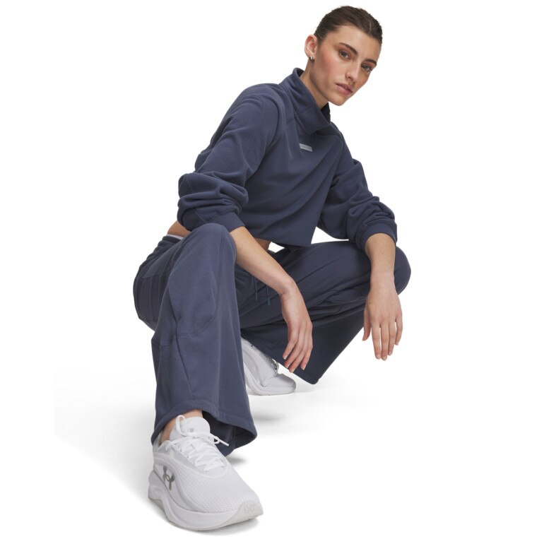 Damskie spodnie treningowe Under Armour UA Performance Fleece - granatowe