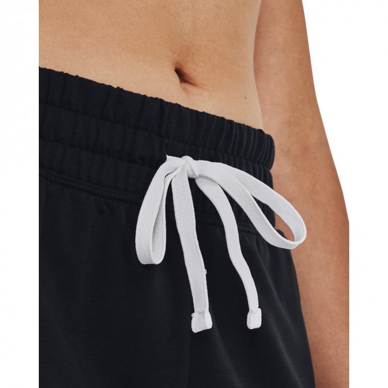 Damskie spodnie treningowe Under Armour UA Rival Terry Graphic Jogger - czarne