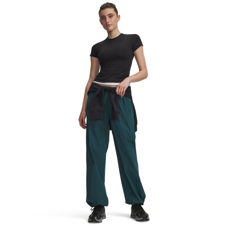 Damskie spodnie Under Armour Unstoppable Woven Pant - zielone