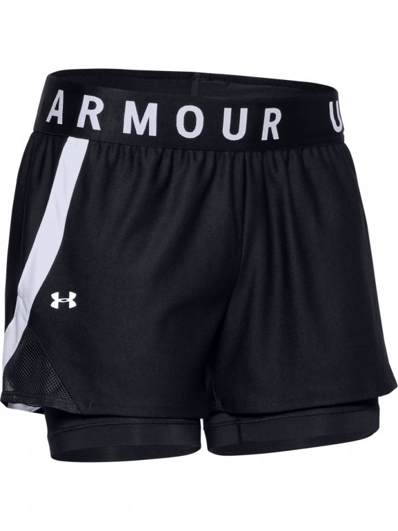 Damskie szorty treningowe UNDER ARMOUR Play Up 2-in-1 Shorts - czarne