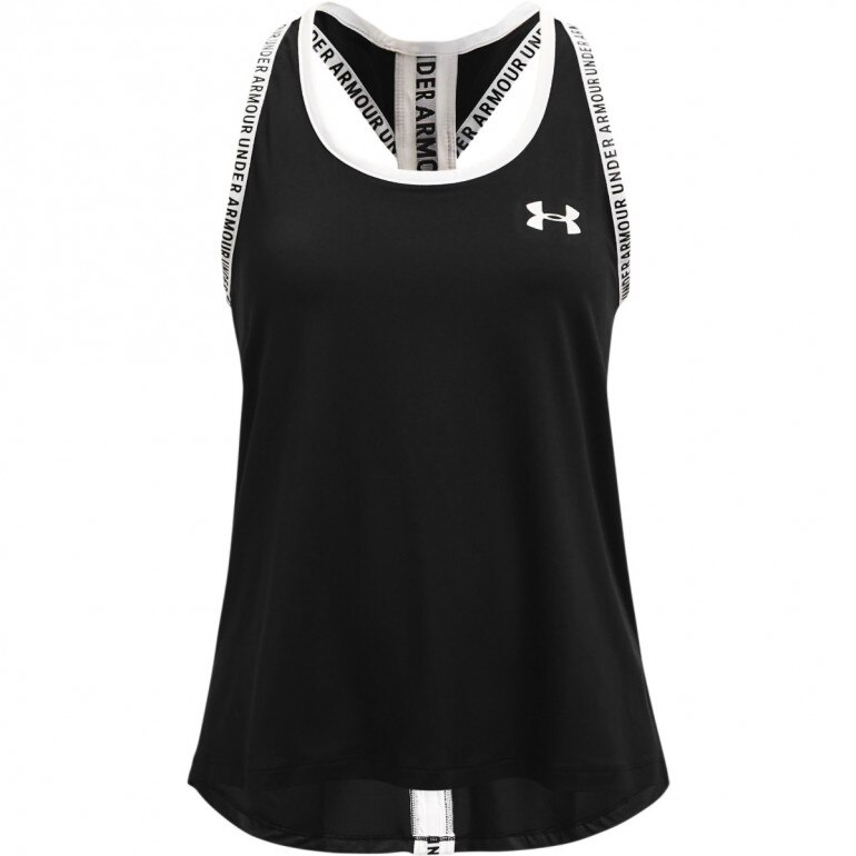 Dziewczęca koszulka treningowa UNDER ARMOUR UA Knockout Tank - czarna 