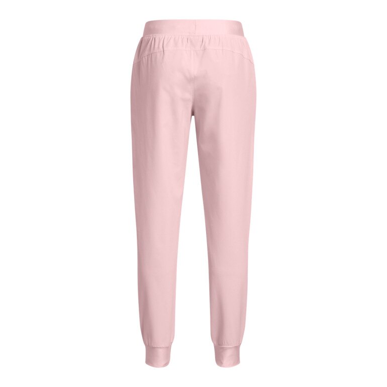 Dziewczęce spodnie treningowe Under Armour UA Rival Woven Jogger - różowe