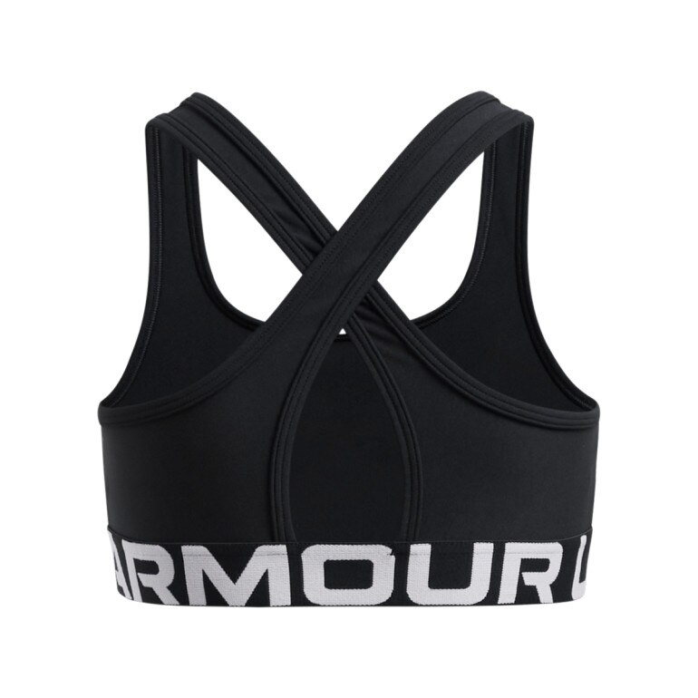 Dziewczęcy biustonosz treningowy Under Armour G Crossback Bra - czarny