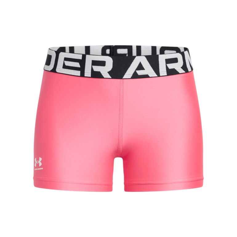 Dziewczęce krótkie legginsy treningowe Under Armour G HeatGear Shorty - różowe