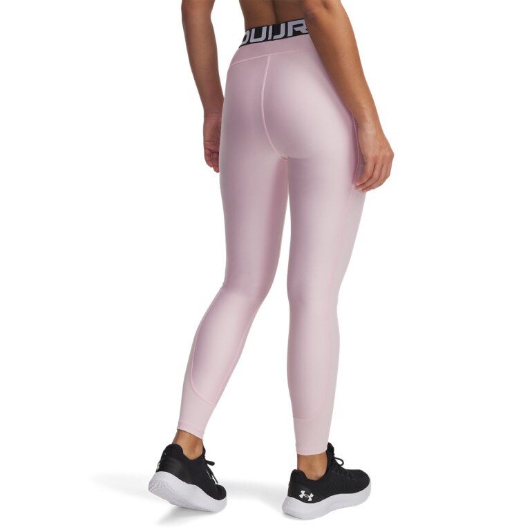 Damskie legginsy treningowe Under Armour Heatgear Rib Legging - różowe