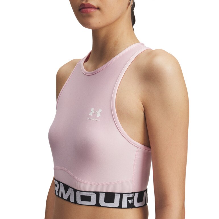 Damski top treningowy Under Armour Heatgear Rib Tank - różowy