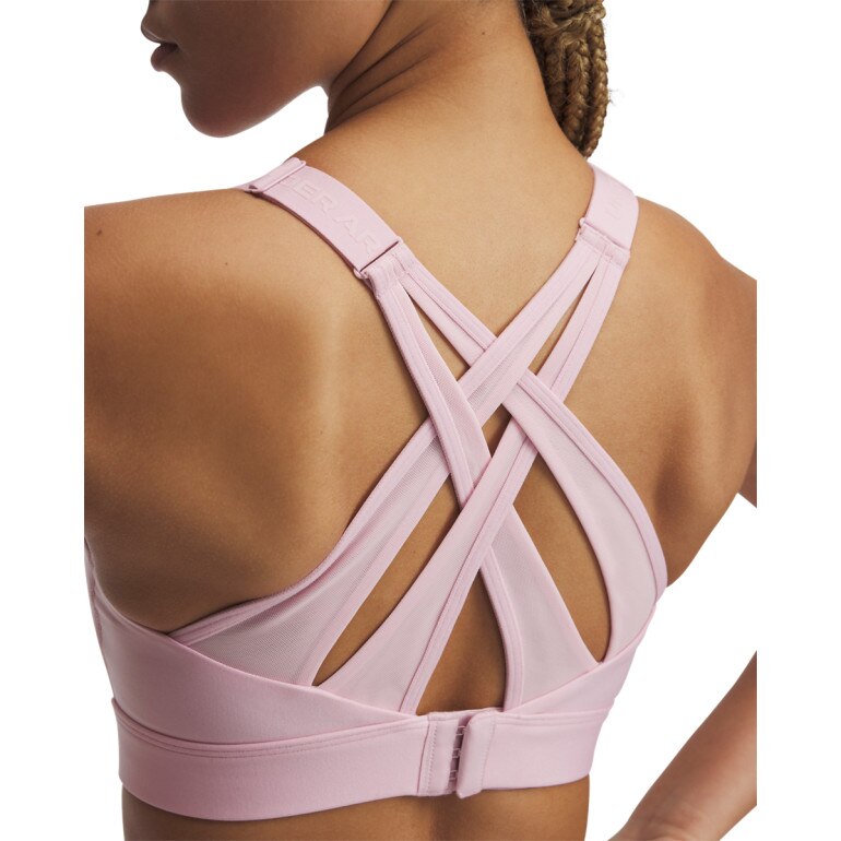 Biustonosz treningowy Under Armour Infinity High Strappy - różowy