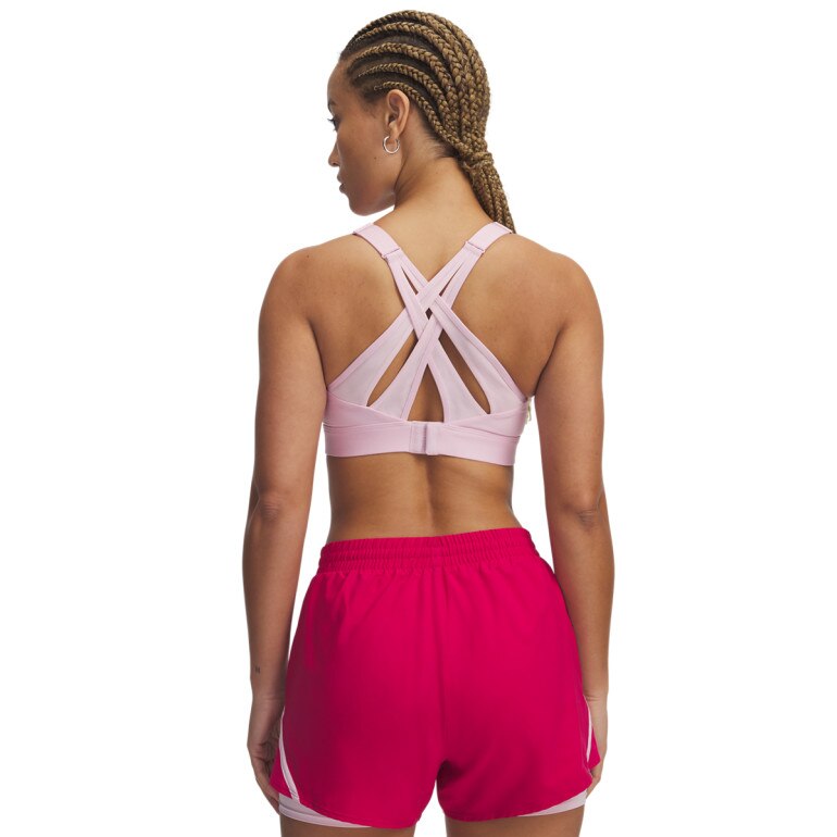 Biustonosz treningowy Under Armour Infinity High Strappy - różowy