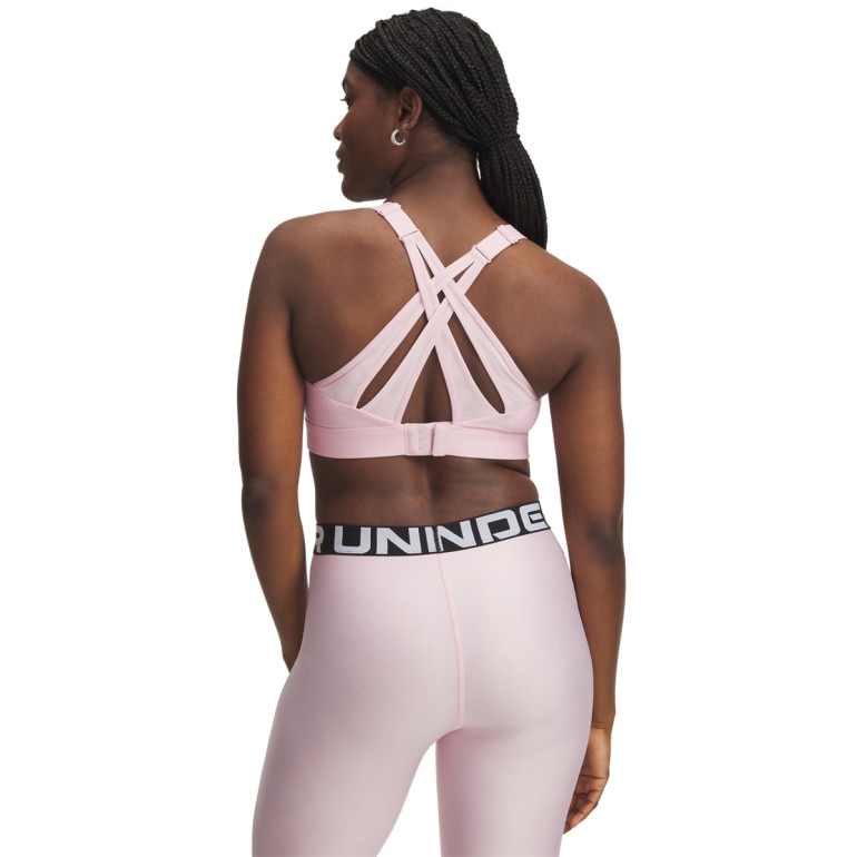 Biustonosz treningowy Under Armour Infinity High Strappy - różowy