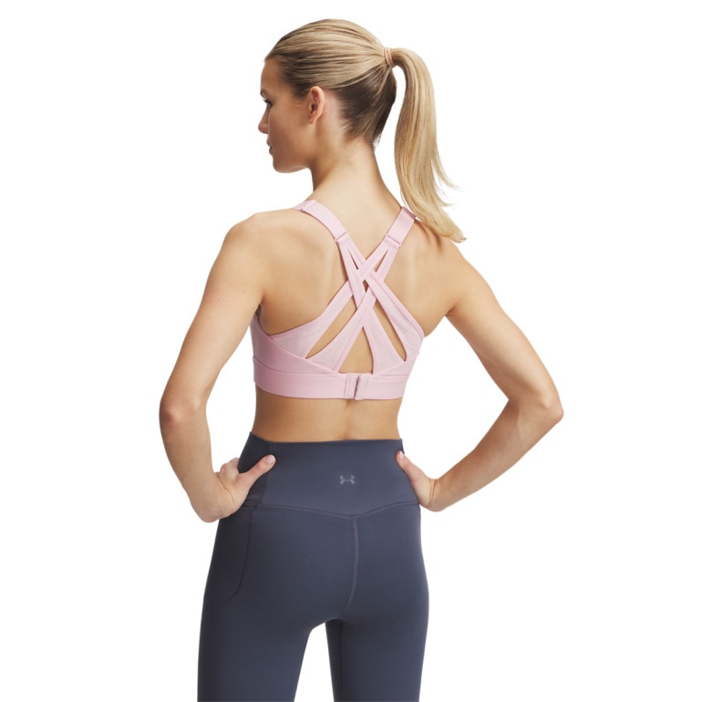 Biustonosz treningowy Under Armour Infinity High Strappy - różowy