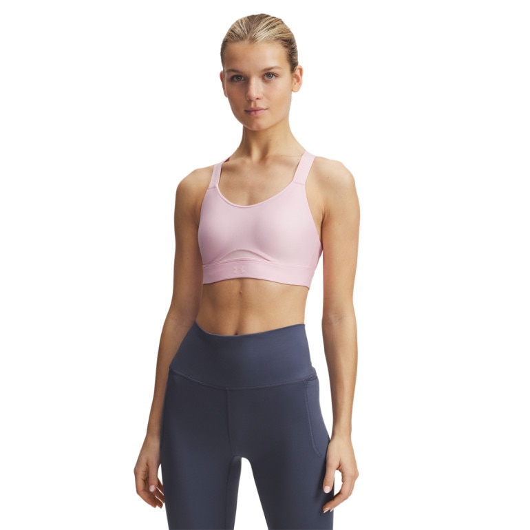 Biustonosz treningowy Under Armour Infinity High Strappy - różowy