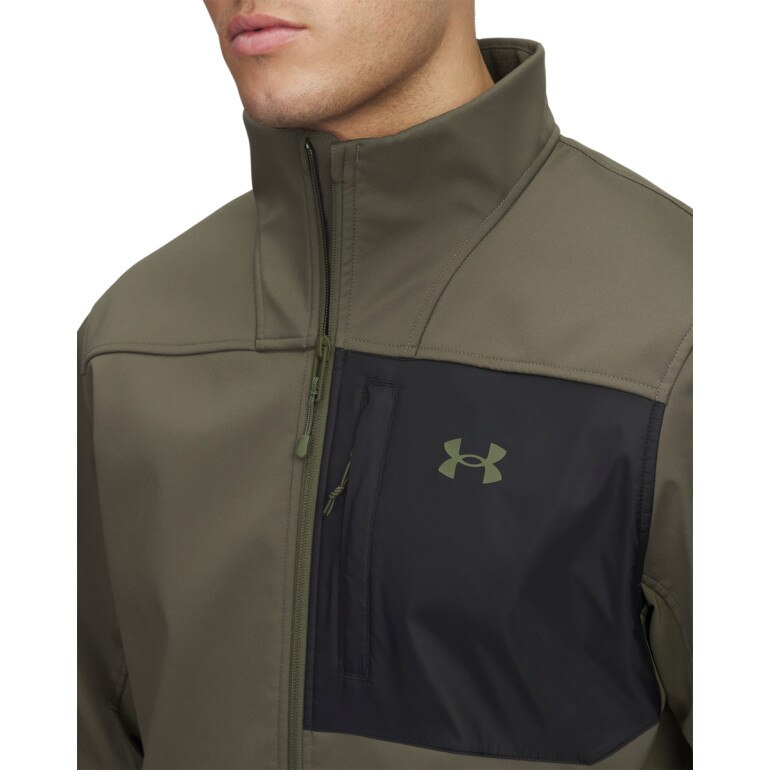 Męska kurtka przejściowa Under Armour Shield Jacket - oliwkowa/khaki