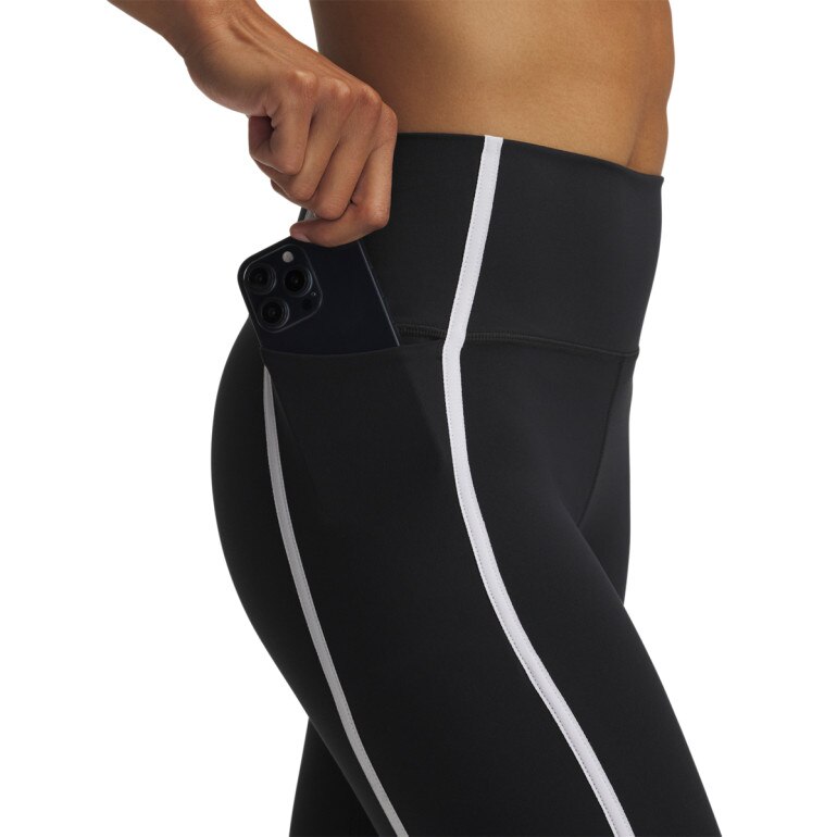 Damskie legginsy treningowe Under Armour Meridian Piped Ankle Leg - czarne
