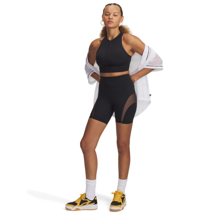 Damski top treningowy Under Armour Meridian Zip Tank - czarny